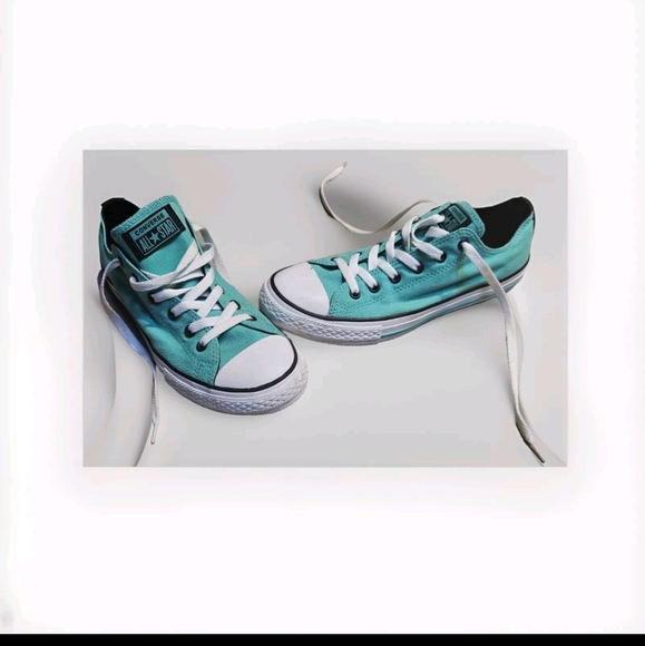 Converse AllStar Aqua Blue Green Womens Shoes Size 5 **SEE PHOTOS - Picture 1 of 10